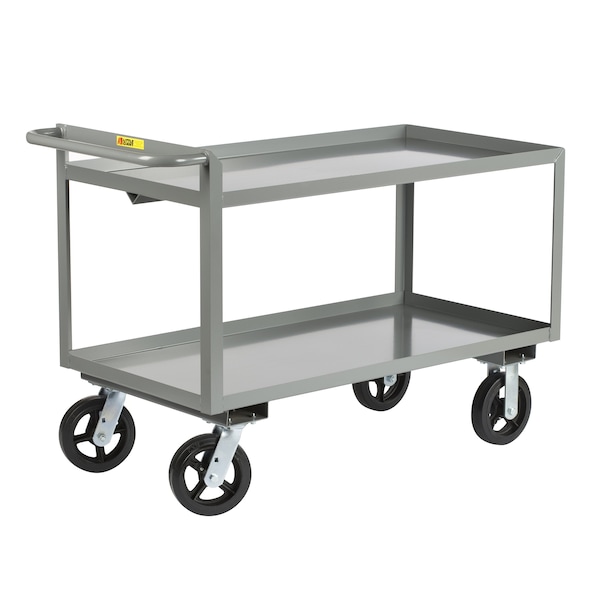 Merchandise Collectors, 2000 lbs., Lipped Shelves, 6" Mold-On Rubber